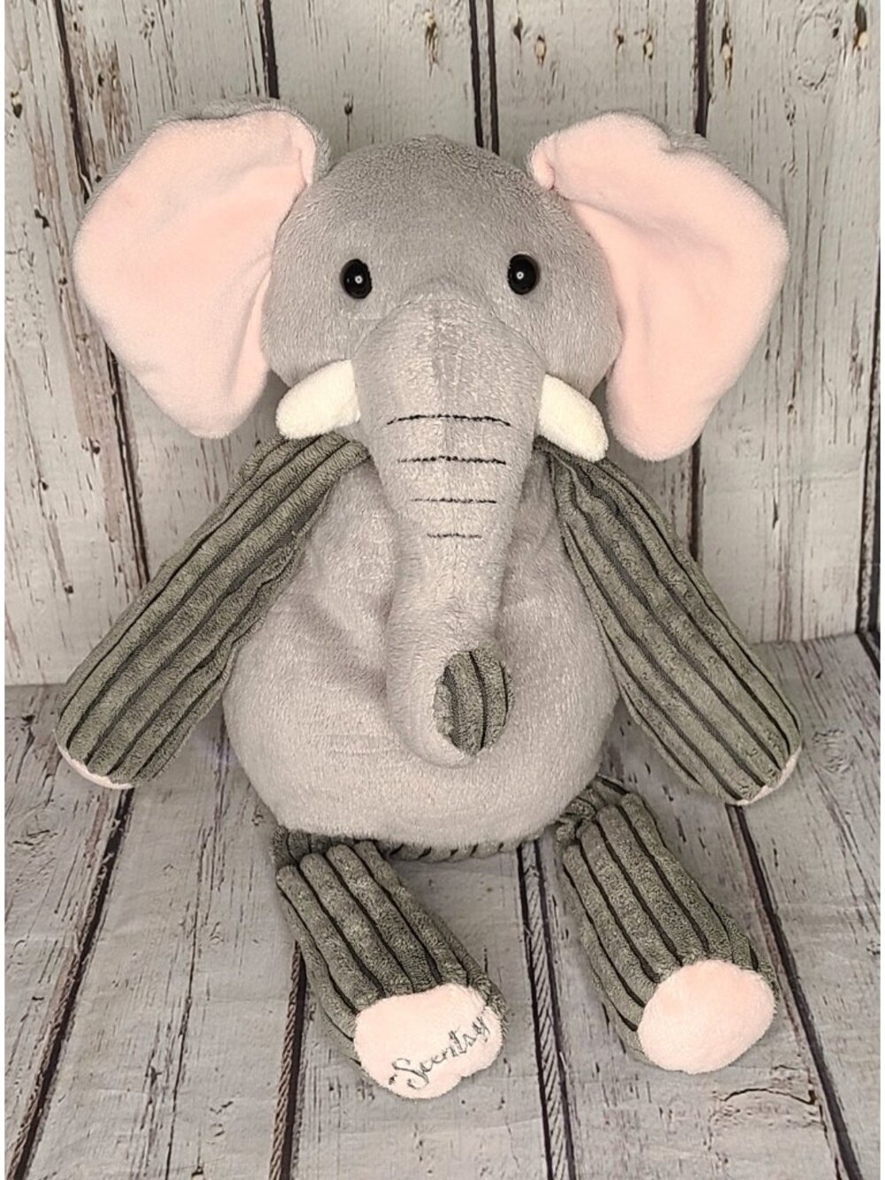 16" Scentsy Buddy Ollie Elephant Beanbag Plush Full Size Stuffed Animal Retired